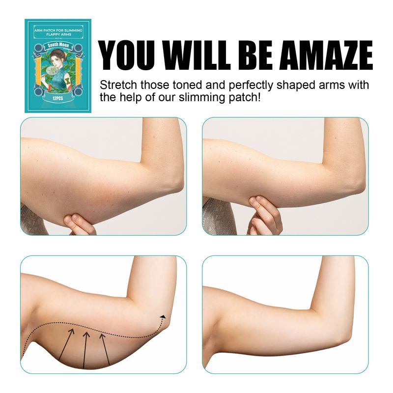 South Moon Kräuterpflaster zur Schlankheitsformung, das sich dem schlanken Fleisch des Arms anpasst, ein schönes Armmassage- und Straffungspflaster_voghion.com