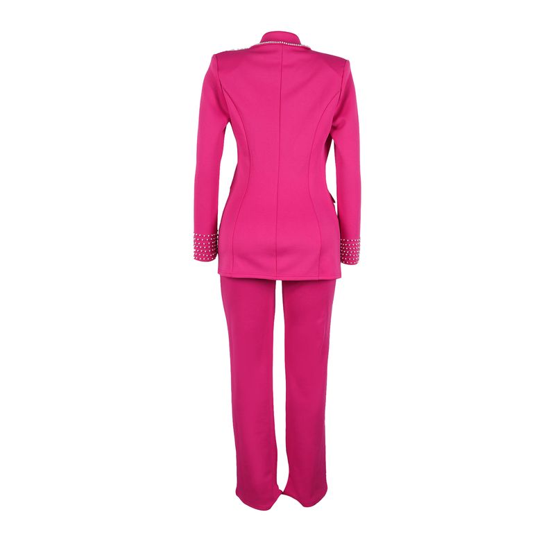 Naisten vaatteet Pearl pitkähihainen Slim Stretch -puku, kaksiosainen puku_voghion.com
