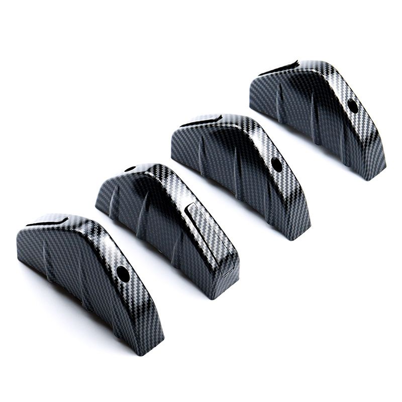 Alerón trasero envolvente pequeño con diseño de fibra de carbono triangular para coche universal, pieza decorativa_voghion.com