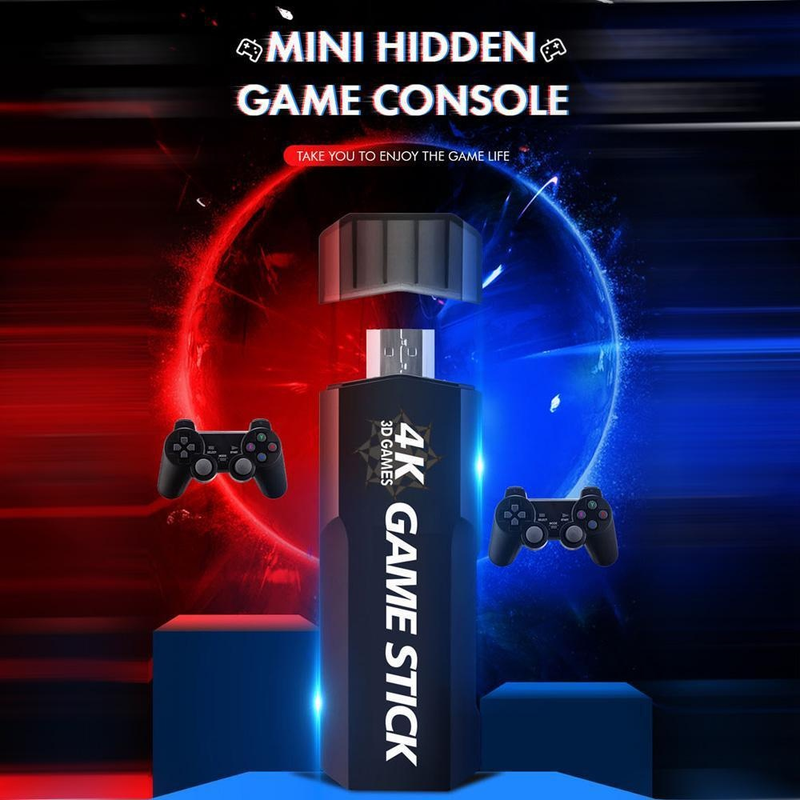GD10 Game Stick Ενσωματωμένο 40000 παιχνίδια 128GB/64GB/32GB 2.4G Ασύρματο χειριστήριο HD Retro Κονσόλα παιχνιδιών βίντεο 4k HD Κονσόλα παιχνιδιών βίντεο_voghion.com