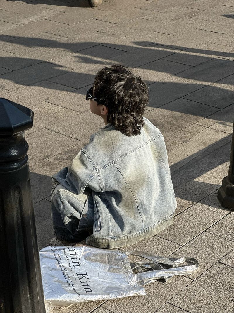 Nuovi vestiti per bambini primavera 2025, moda coreana, giacca di jeans strappata e rovinata, completo primaverile_voghion.com