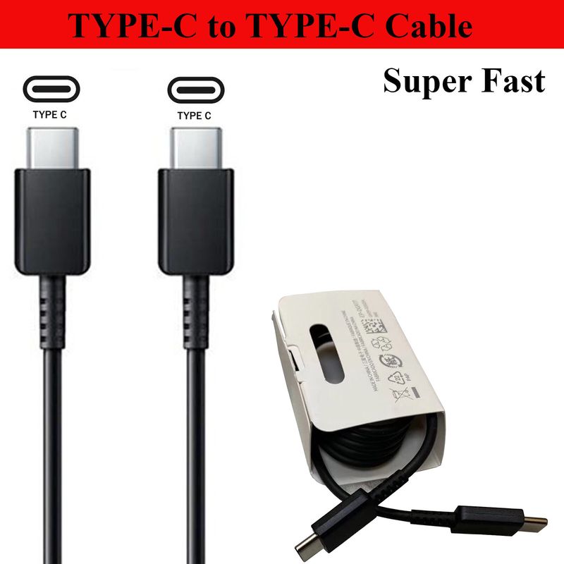 Real 25W Super Fast Charger Plug &2M Type C To C Cable For All Mobile Phones Lot_voghion.com