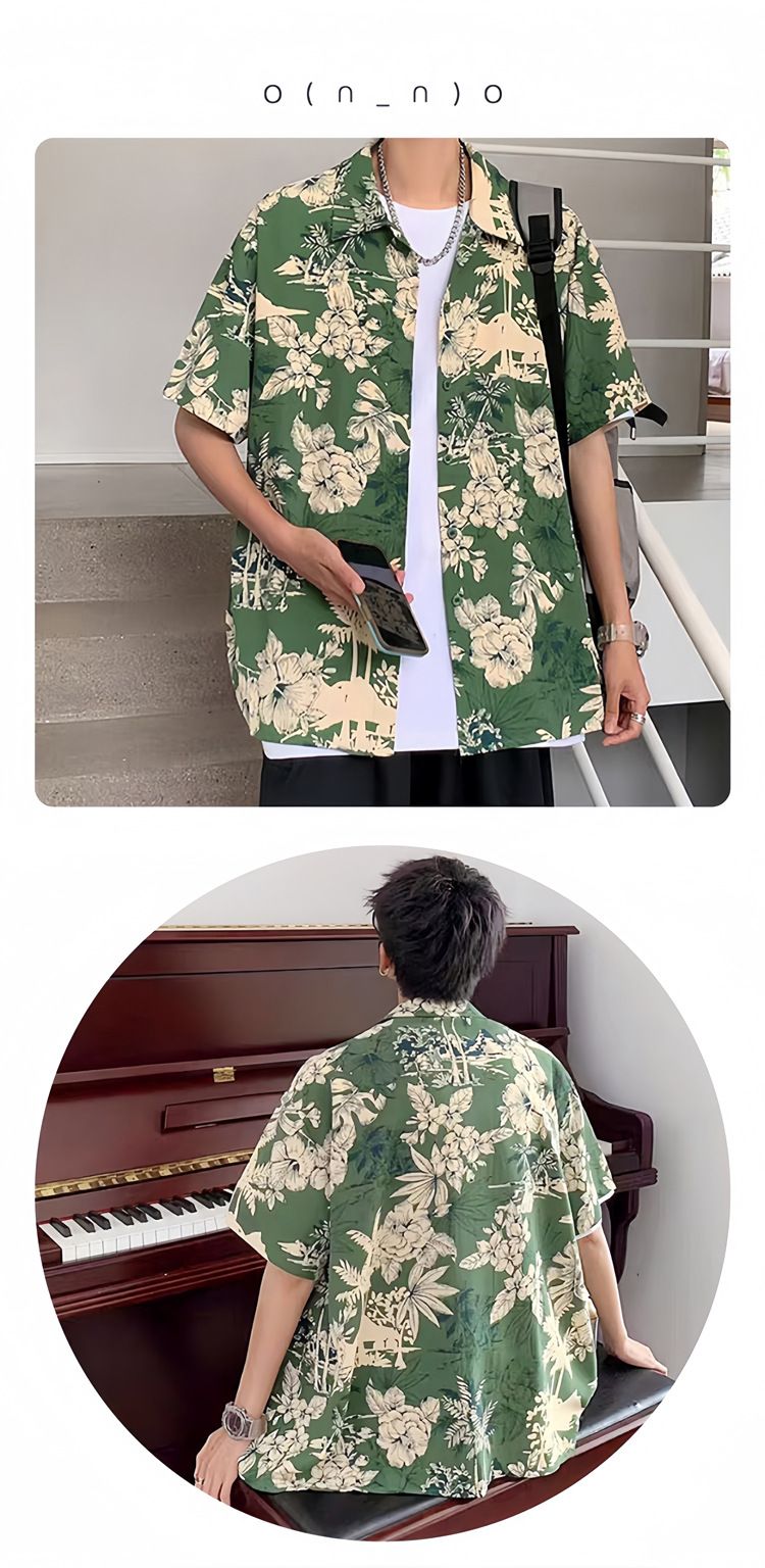 Camiseta de camuflaje para niños, conjunto para padres e hijos, familia de tres, conjunto de verano, vacaciones en la playa, Hawái, camiseta retro estilo Hong Kong_voghion.com