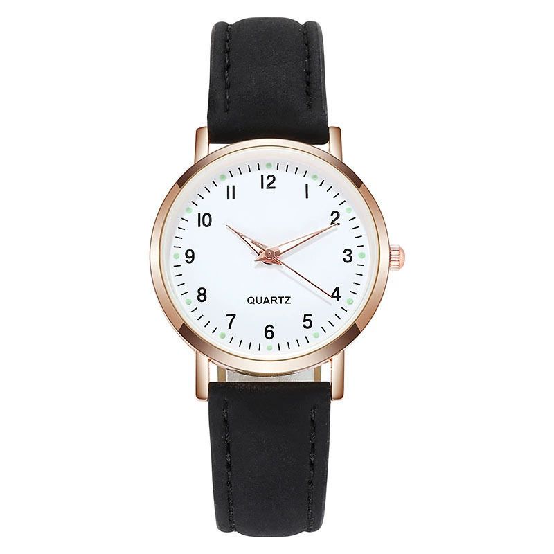 Children's Watches Students' Fashion Luminous Pointer Watch Small Fresh Matte Leather Casual Watch Simple Digital Quartz Watch_voghion.com