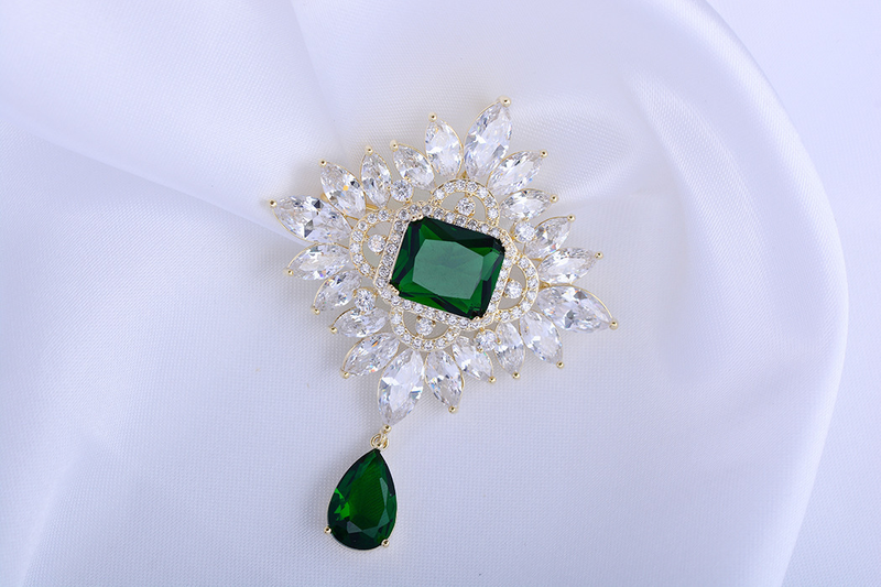 Broche de badge de style palais rétro, élément de styliste, broche de tempérament élégant, accessoires, broche multifonctionnelle_voghion.com
