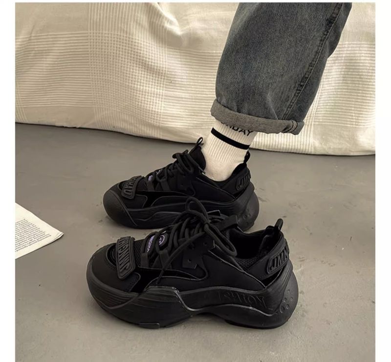 Atmungsaktive Wanderschuhe für Damen mit dicker Sohle, multifunktionale Freizeit-Sneakers, Papa-Schuhe für Damen_voghion.com
