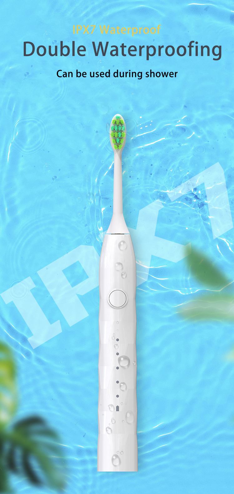 Ultrasonic Electric DuPont Soft Bristles Adult Toothbrush IPX7 Teeth Whitening Devices Dental Health Care Accessories_voghion.com