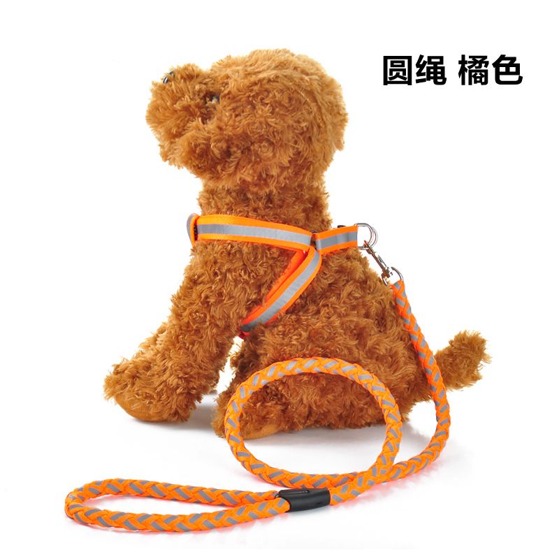Nuova pettorina riflettente in tessuto per cani di taglia grande, media e piccola Double YU Pet Supplies_voghion.com