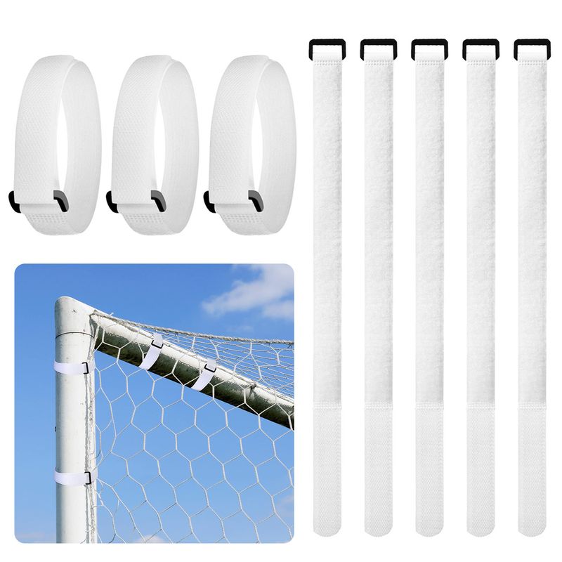 10 Stück Fußballtornetz-Befestigungsbänder mit Klettverschluss_voghion.com