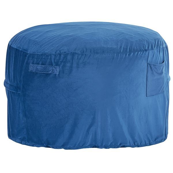 Bean Bag Chair, Round BeanBag Chair With Removable & Washable Cover For Adult, Dutch Velvet & High-Density Foam Filling Adult Bean Bag With_voghion.com