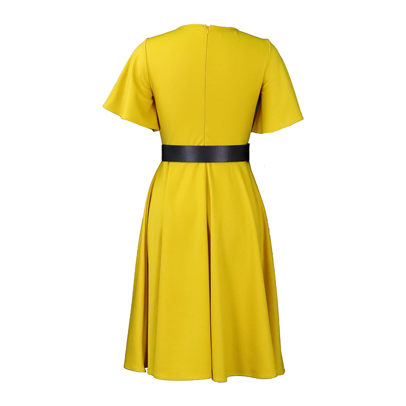 Abbigliamento da donna Manica a tromba da donna tinta unita taglia grande_voghion.com