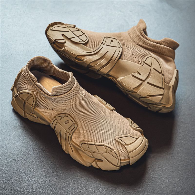 2025 Zomer Herfst Nieuwe Koreaanse Stijl Dad Ademende Mesh Slip-On Sok Schoenen Heren Speciale Aanbieding_voghion.com