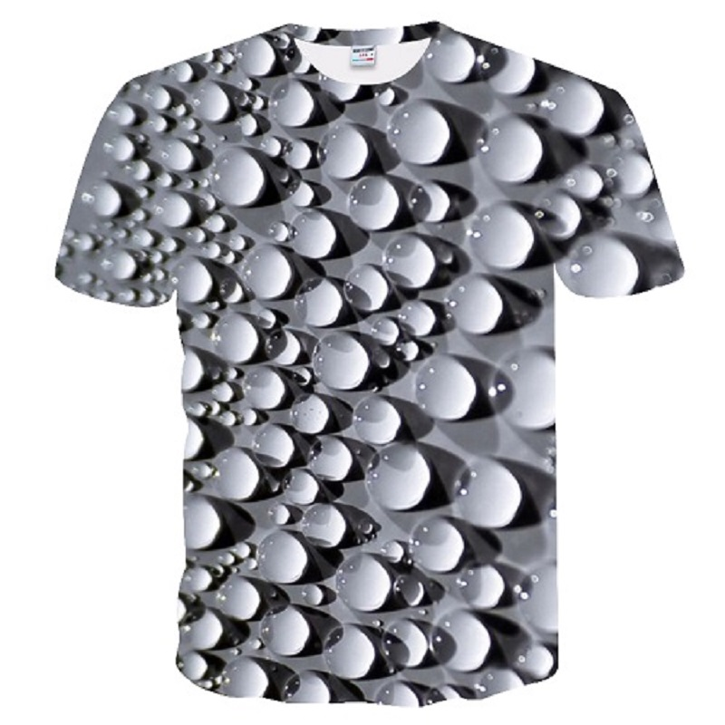 Tricou 3D pentru bărbați de vară, sport, respirabil, cu mânecă scurtă, decolteu, la modă, imprimat 3D, amuzant, casual, top streetwear_voghion.com