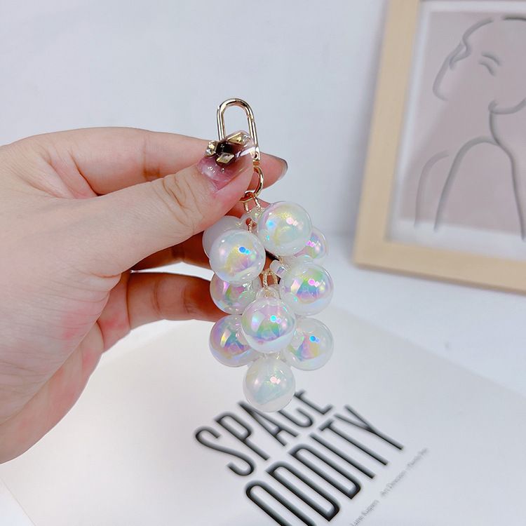 Creativo ciondolo per telefono a forma di principessa sirena, uva, portachiavi estivo personalizzato per auto, decorazione per donna_voghion.com