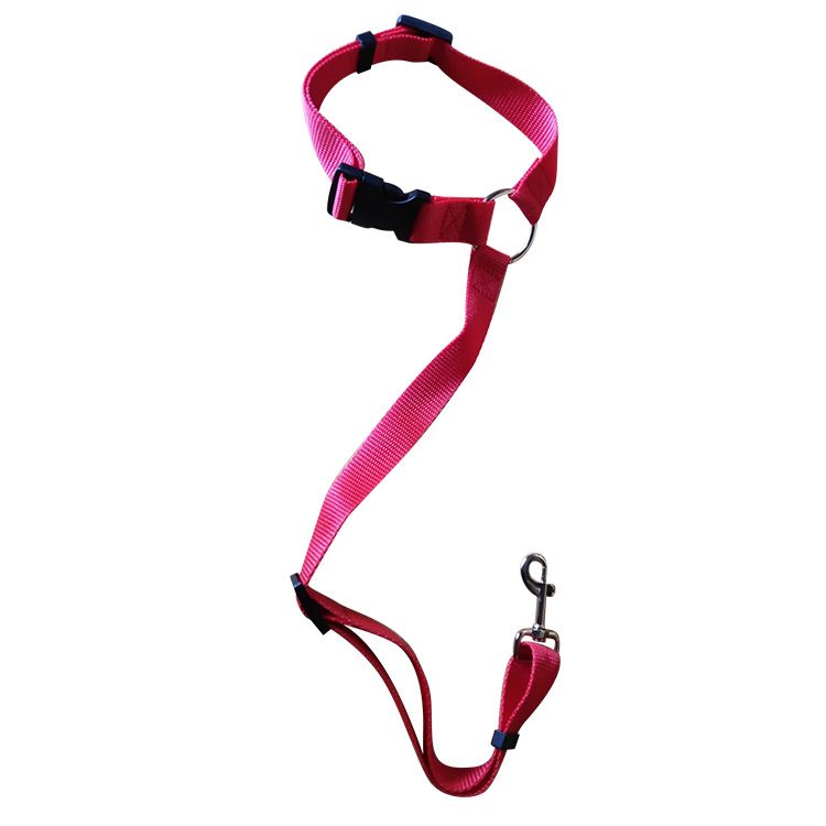 Arnês de segurança para animais de estimação, anel redondo, cinto de carro para cães, assento traseiro, guia, corda de tração_voghion.com