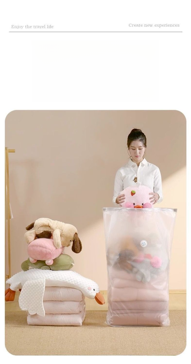 Vacuum Compression Storage No Pump Needed Clothes Special For Cotton Quilts Clothing Down Jackets Three-Dimensional_voghion.com