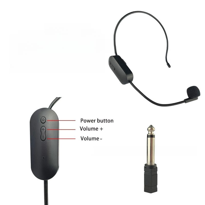 Professional Wireless Headband Microfone for Teaching Amplification Stage Performance Teacher Lecture Bluetooth Sound_voghion.com