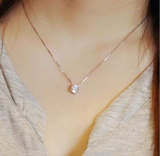 Fashion Sterg Sier Six Claw AAA CZ Mosaic Zirconia Choker Necklace For Women collier Valentine's Day Gift_voghion.com