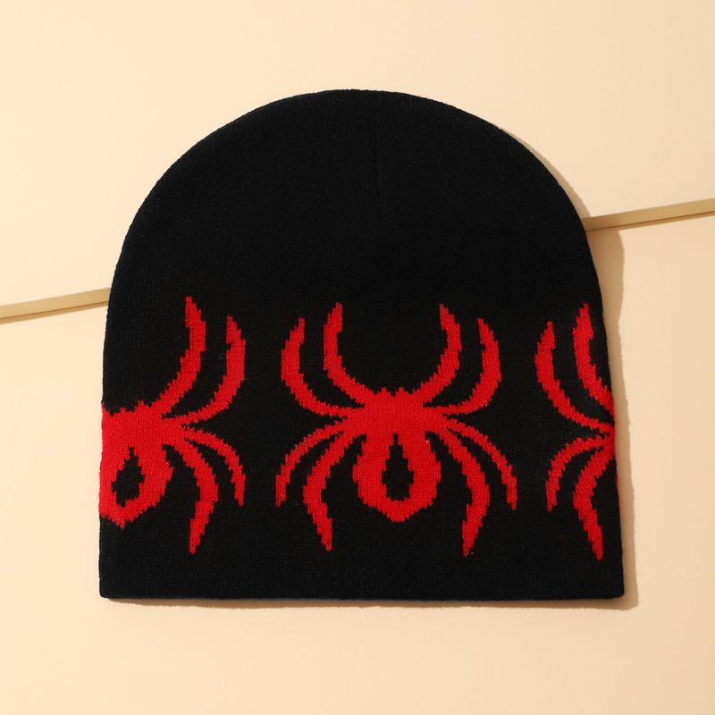 Koreanische Strickmütze mit Spinnenmuster – Trendige, warme und lässige Mütze für Outdoor-Aktivitäten und Reisen._voghion.com