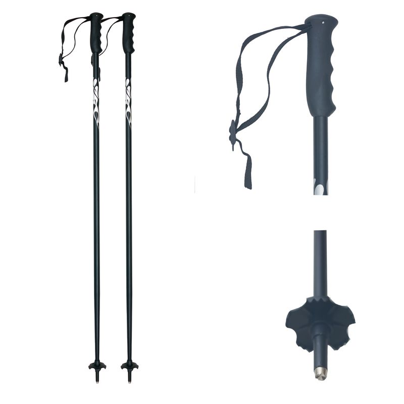 2025 Outdoor Single Section Aluminum Alloy Poles Multi-Functional Easy Ski Equipment_voghion.com
