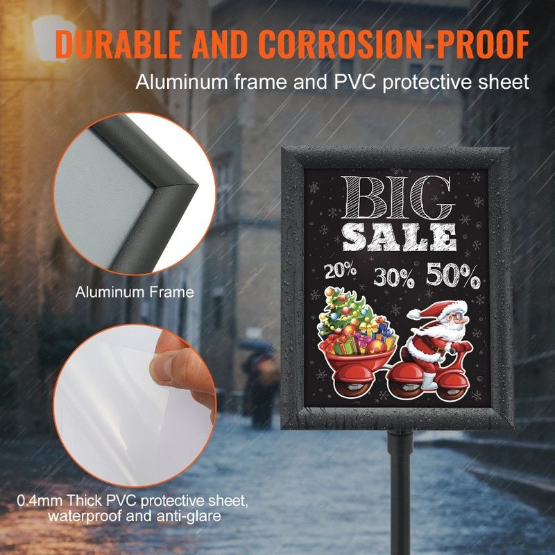 Pedestal And Holder Adjustable Poster HeavyDuty R Floor With Inch Holder Sign 11 8.5 Vertical X Horizontal Sign Standing Stand_voghion.com