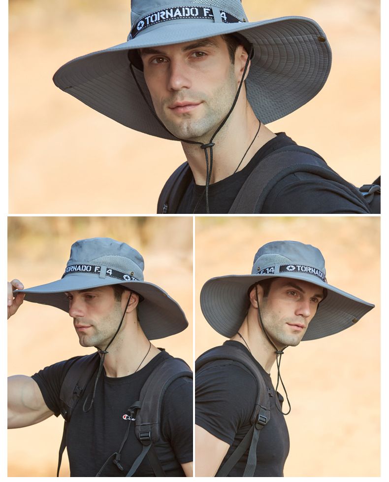 Heißer Verkauf Neue Boonie Männer Anti-Uv Sonnenhüte Outdoor Angeln Kappe Mode Große Krempe Kappen frauen Sommer Männlichen Eimer Hut Sombrero Gorros_voghion.com