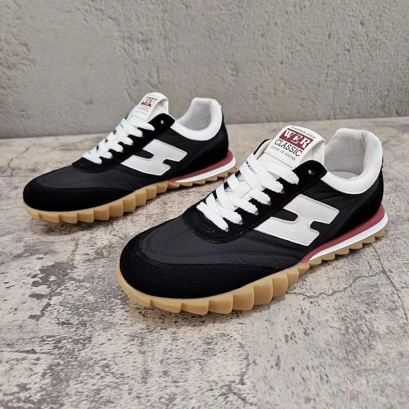 Sports Shoes Men's 2023 New Breathable Leather With Ice Silk Cloth Soft Bottom German Training Casual Trend All-Match Forrest Gump_voghion.com