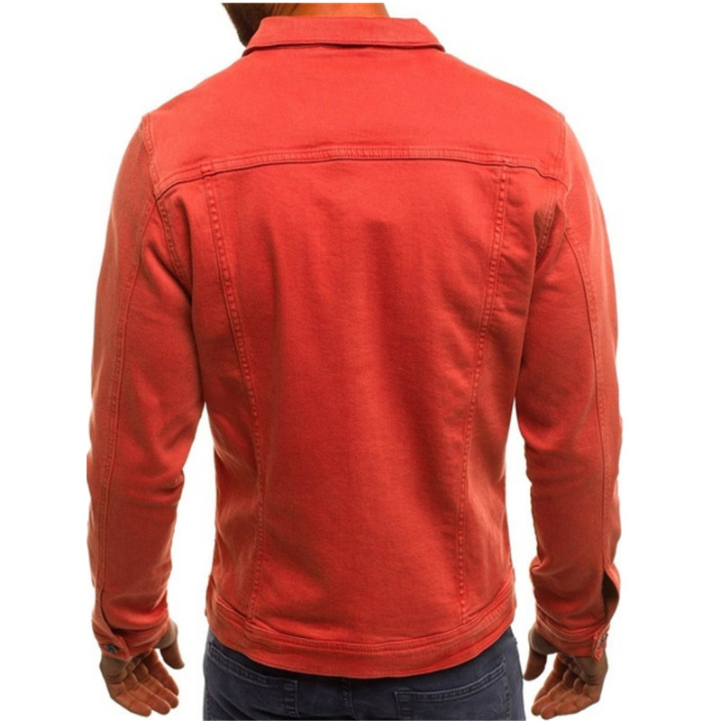Men's Casual Solid Color Jacket Cardigan Button Cargo Jacket_voghion.com
