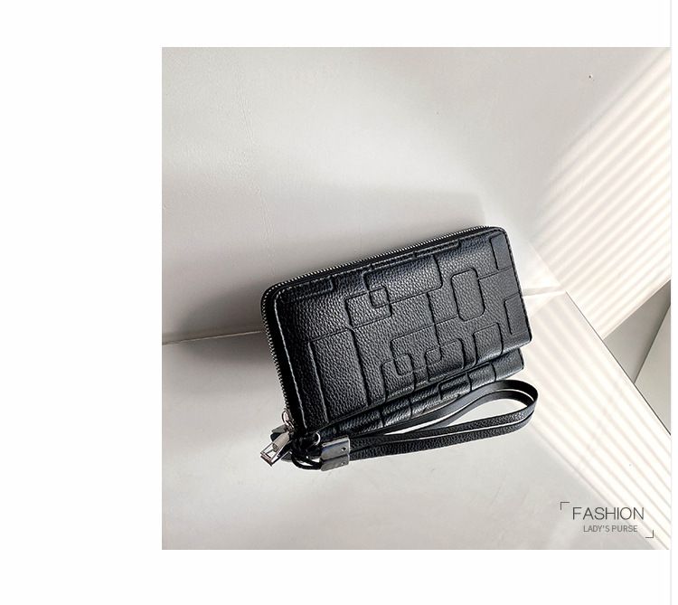 Pánský telefon s jedním zipem, velkokapacitní Zero Wallet, dlouhá kapesní taška a brašna_voghion.com