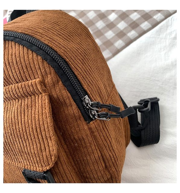 Mados moterims skirtos mini kuprinės, vientisos spalvos, velveto, mažos kuprinės, paprastos, laisvalaikio studentų knygų krepšiai, kelioninės kuprinės_voghion.com