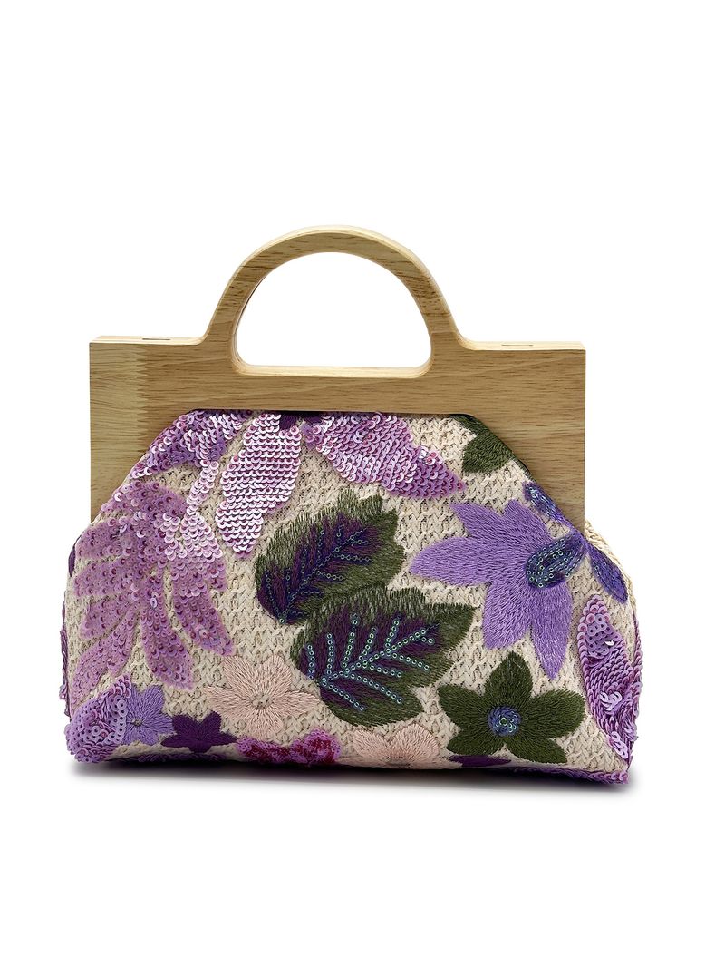 2025 Main Summer New Product Embroidered Sequin Evening Clutch Handheld Straw Woven Bag_voghion.com