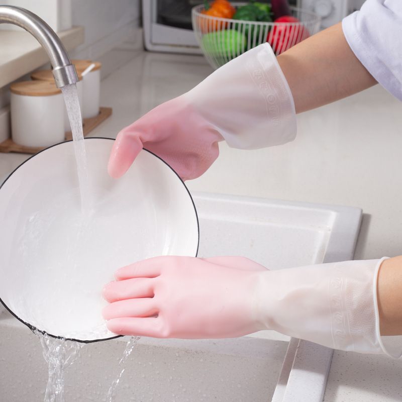 Palm Thickened Household Dishwashing For Women Men, Waterproof And Durable, Summer Kitchen Laundry Cleaning Gloves_voghion.com