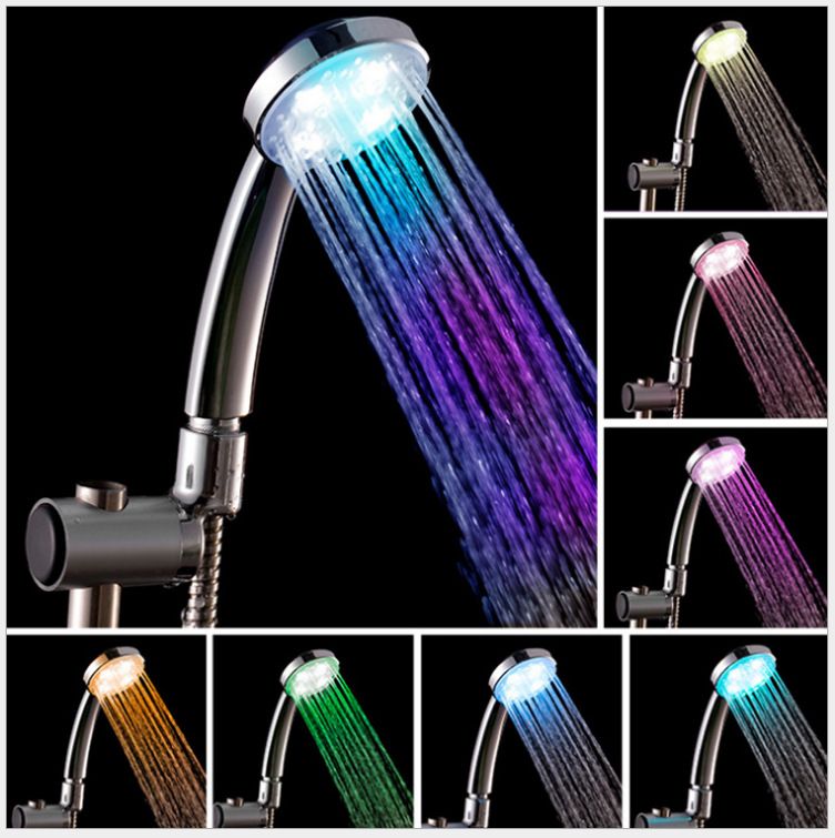 LED-Temperaturdusche - Handbrause mit Verbrühungsschutz und Farbwechsel, wassersparendes Design für das EU-Badezimmer_voghion.com