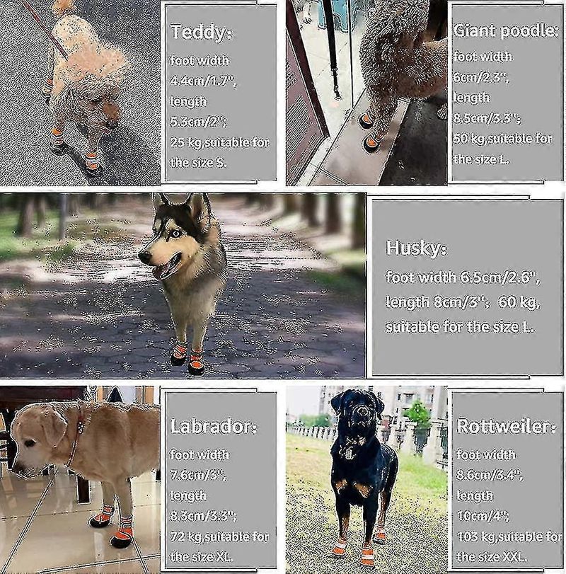 Sapatos para cães, proteção para patas, tênis de corrida para cães grandes com refletivo ajustável_voghion.com