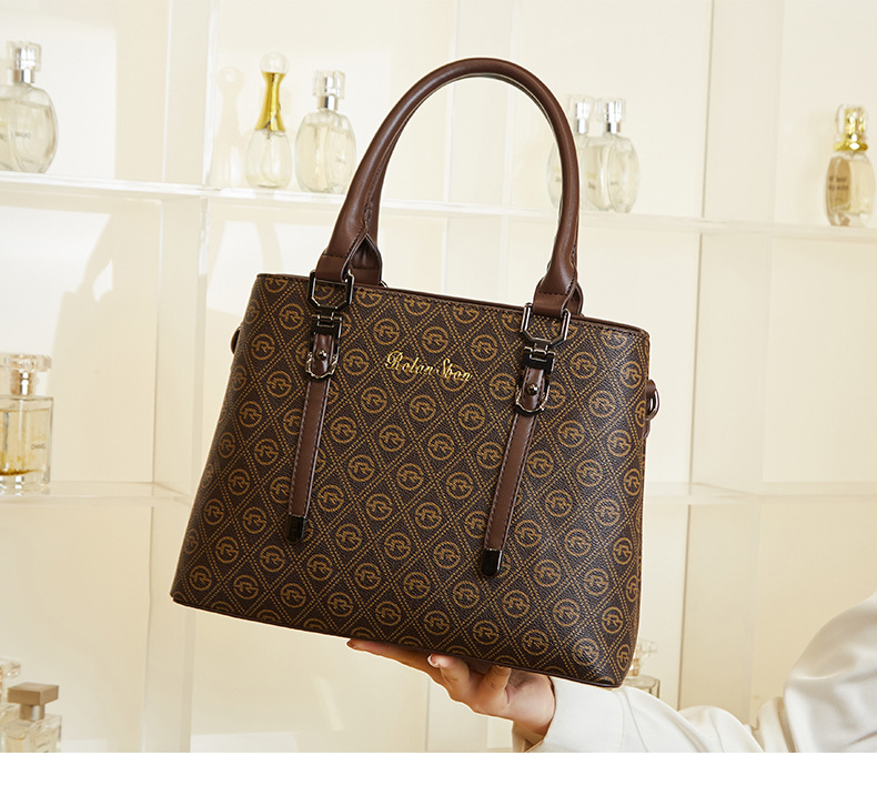 Bolso de mano clásico y elegante para mujer, novedad de 2024, bolso de mano ligero de lujo de gran capacidad, bolso de viaje informal y versátil_voghion.com