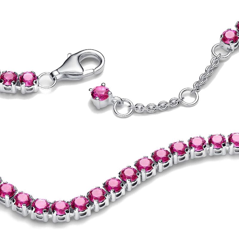 Bracciale in argento Sterling S925 con zircone cubico colorato, per donne, alla moda, semplice, con disco cardiaco, gioielli di fidanzamento, misura regolabile_voghion.com