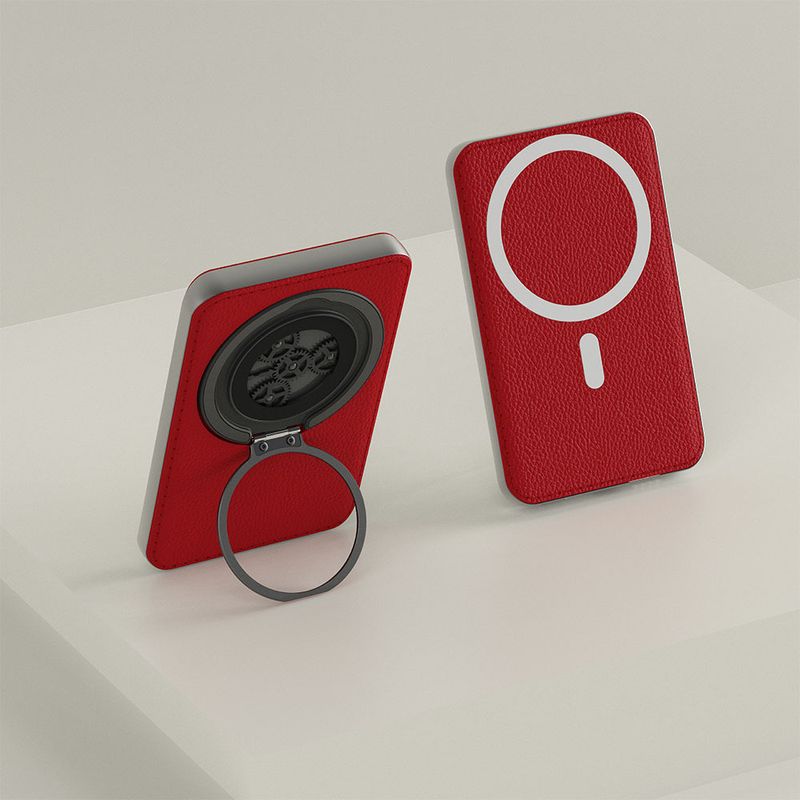 3C-zertifizierte, ultradünne magnetische kabellose Bank aus Aluminiumlegierung mit drehbarem Ständer, Stressabbau, Schnellladefunktion, anpassbarer Haltbarkeitsverbesserung_voghion.com