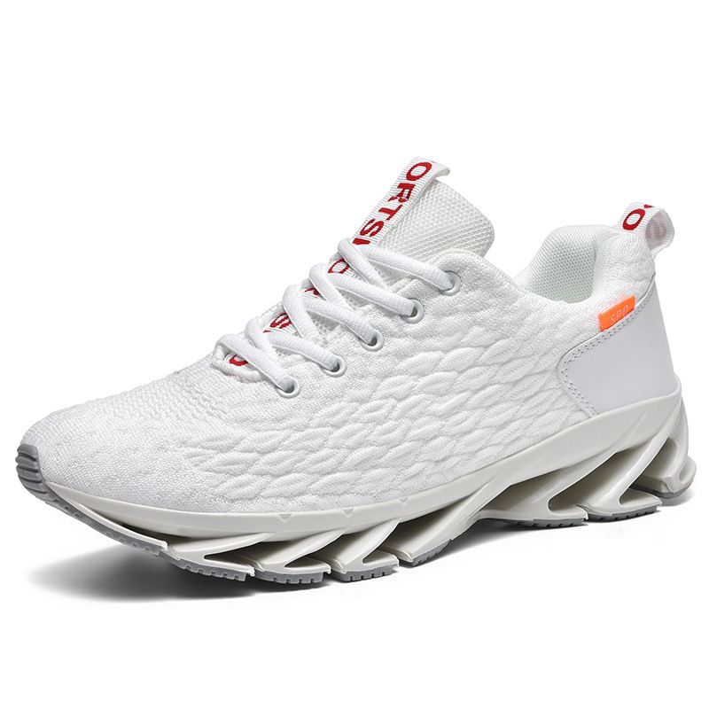 Autunno Coppia Sport Trendy Flyknit Fish Scale Mesh Running Scarpe da uomo traspiranti di grandi dimensioni_voghion.com