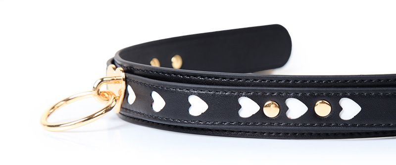 LuvBox herzförmiges Halsband SM Weiblich M Hundesklavenleine Trainingsalternative Sexspielzeug für Erwachsene Halskette Choker Halsring_voghion.com