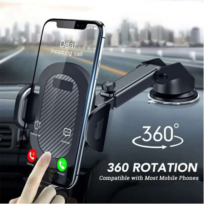 Universal Car Mobile Phone Holder 360° Windscreen Dashboard GPS Stand Cradle UK_voghion.com