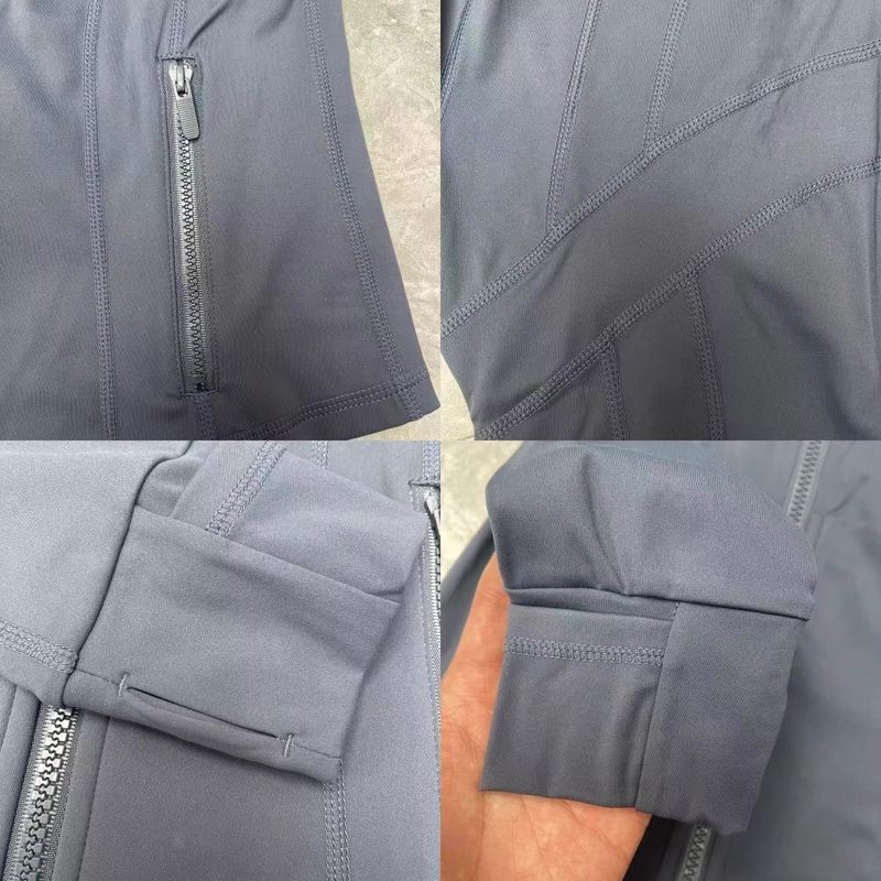 Women's Slim-Fit Long Sleeve Yoga Jacket - Breathable, Stretchy & Lightweight For Workouts, Running & Sun Protection_voghion.com