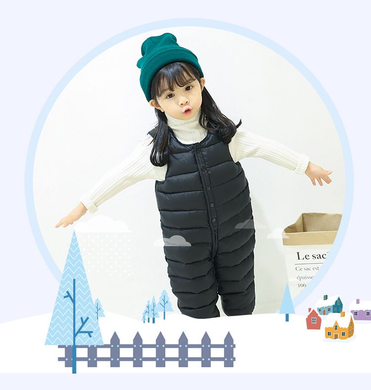Pantaloni imbottiti per bambini, capispalla ispessiti, nuovi capi invernali per ragazzi e ragazze, tute e salopette per neonati_voghion.com