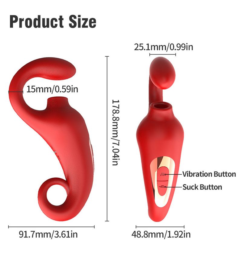 Sucking Tongue Licking Slapping Vibrator Female G Spot Clitoral Masturbator Double Massager Adult Sex Toys_voghion.com