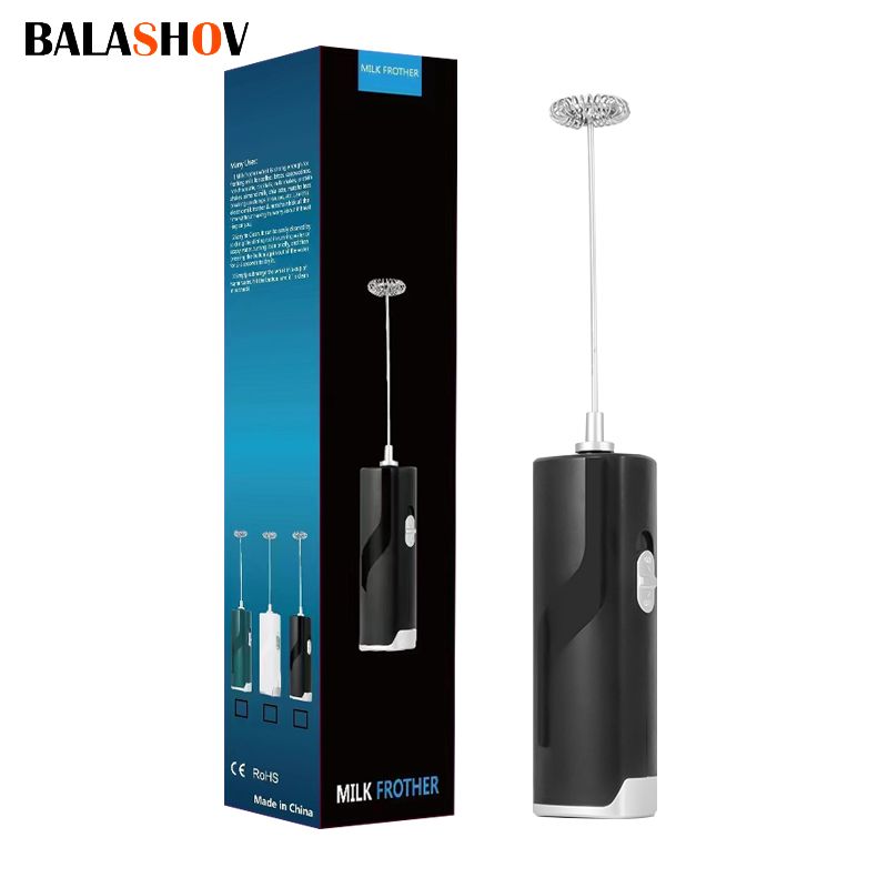 Mini-Elektro-Milchschäumer, Mixer, kabelloser Kaffee-Schneebesen, Mixer, Skimmer, Hand-Ei-Schläger, Cappuccino-Mischer für die Küche_voghion.com