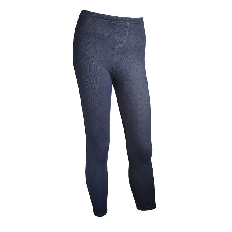 Damen-Leggings aus Samt und dickem Denimimitat, dünne, dicke Thermohose, Bleistifthose_voghion.com