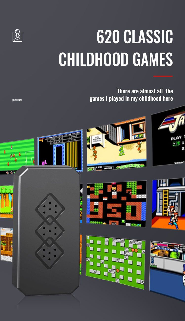 Mini HD 8-bit FC home connection TV game console NES nostalgic wireless dual player controller_voghion.com