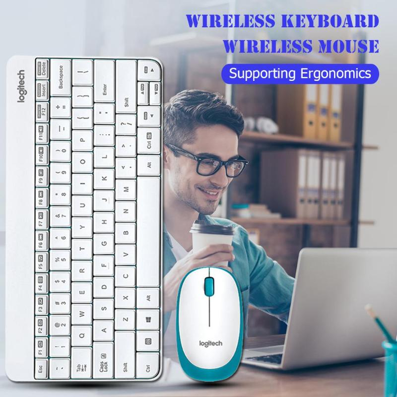 Logitech 245 USB Nano Mini Wireless Gaming-Tastatur-Set, 1000 DPI, ergonomisches Maus-Kombinations-Set für Notebook, Laptop, Zuhause_voghion.com