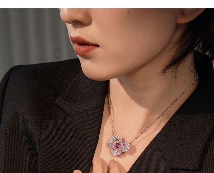 Iris collar temperament fashion elegant niche necklace_voghion.com