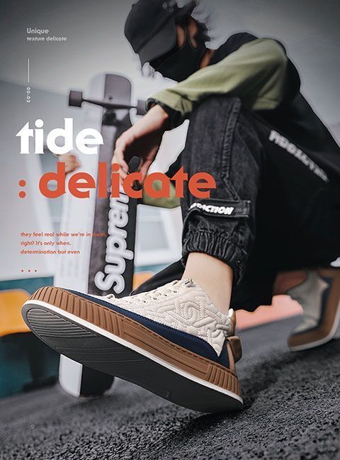 Spring New Breathable Canvas Men's Versatile White Thick-Soled Sports Casual Sneakers Trendy Shoes_voghion.com