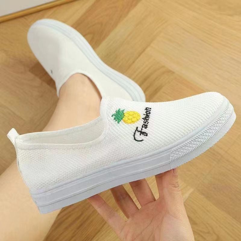 Sporten voor dames in de lente/herfst, casual schoenen met één voet, lage canvas schoenen voor dames, schoenen voor alleenstaanden en ouderen, dagelijks_voghion.com
